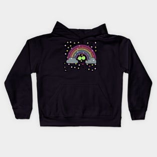 Dark Rainbow and Star Kids Hoodie